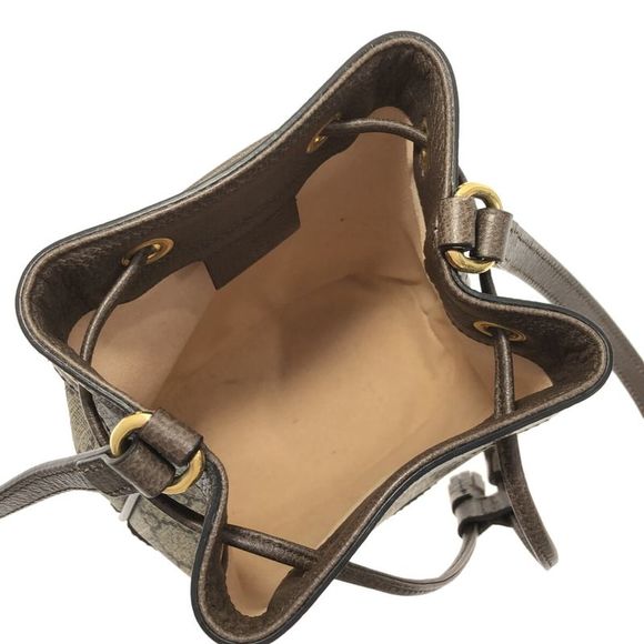 Gucci Ophidia Brown Canvas Shoulder Bag (Pre-Owned) - Picture 5 of 12